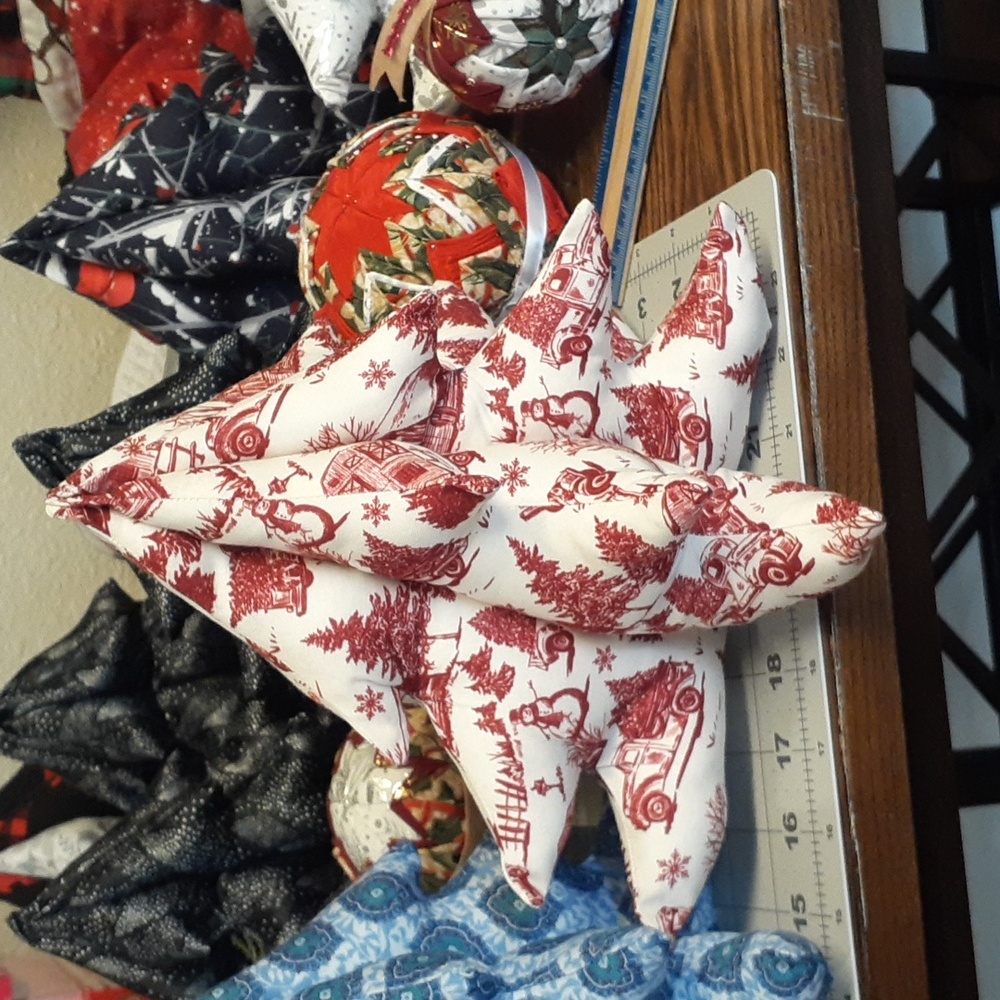Approximately 9"x9" Stuffed Christmas Decor